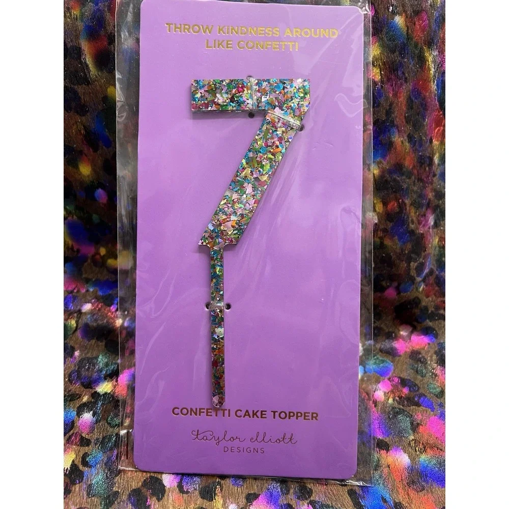 Confetti‎ Cake Topper NEW By Taylor Elliott Designs 7